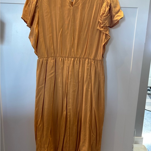 Embroidered Rust Dress - Picture 7 of 8